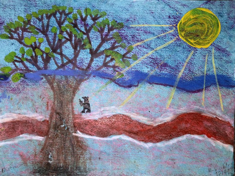 Abstract painting: Distraction