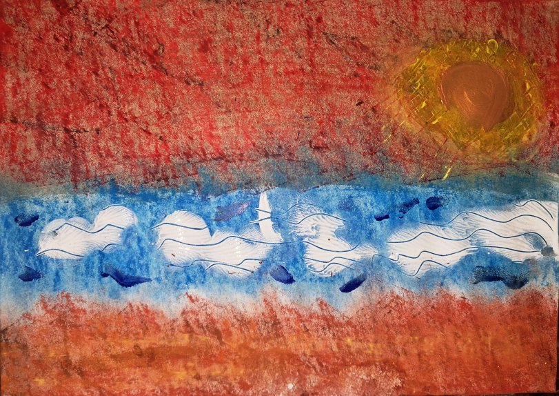 Abstract painting: Finally. Maybe.