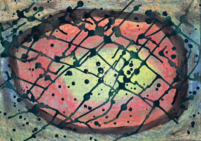 Abstract painting: Fractured Perception