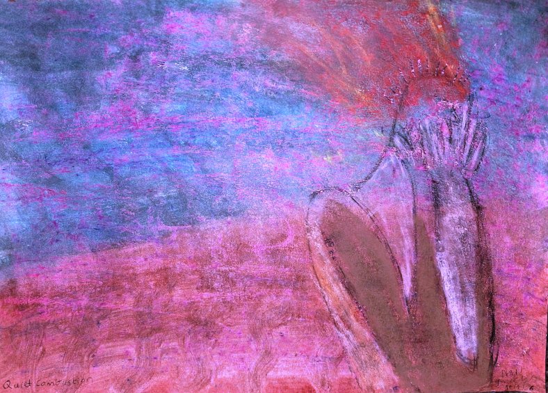 Abstract painting: Quiet Combustion