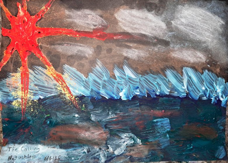 Abstract painting: The Calling