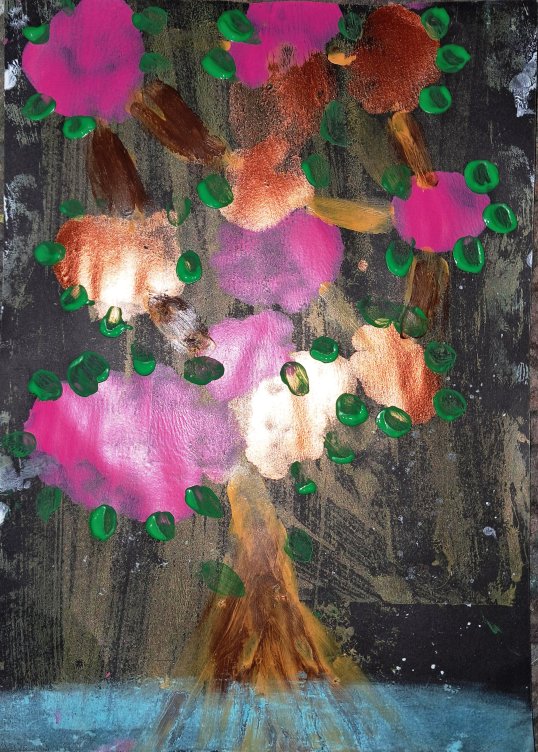 Abstract painting: The Verdant Sigil