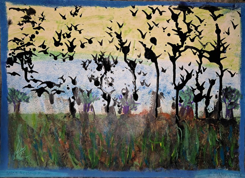 Abstract painting: Where Noise Escapes